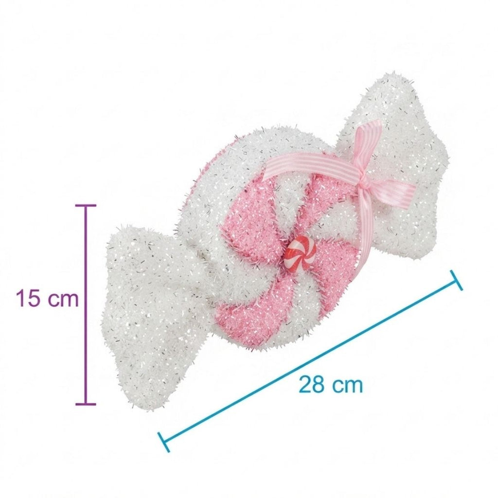 Ornamento de caramelo rosa