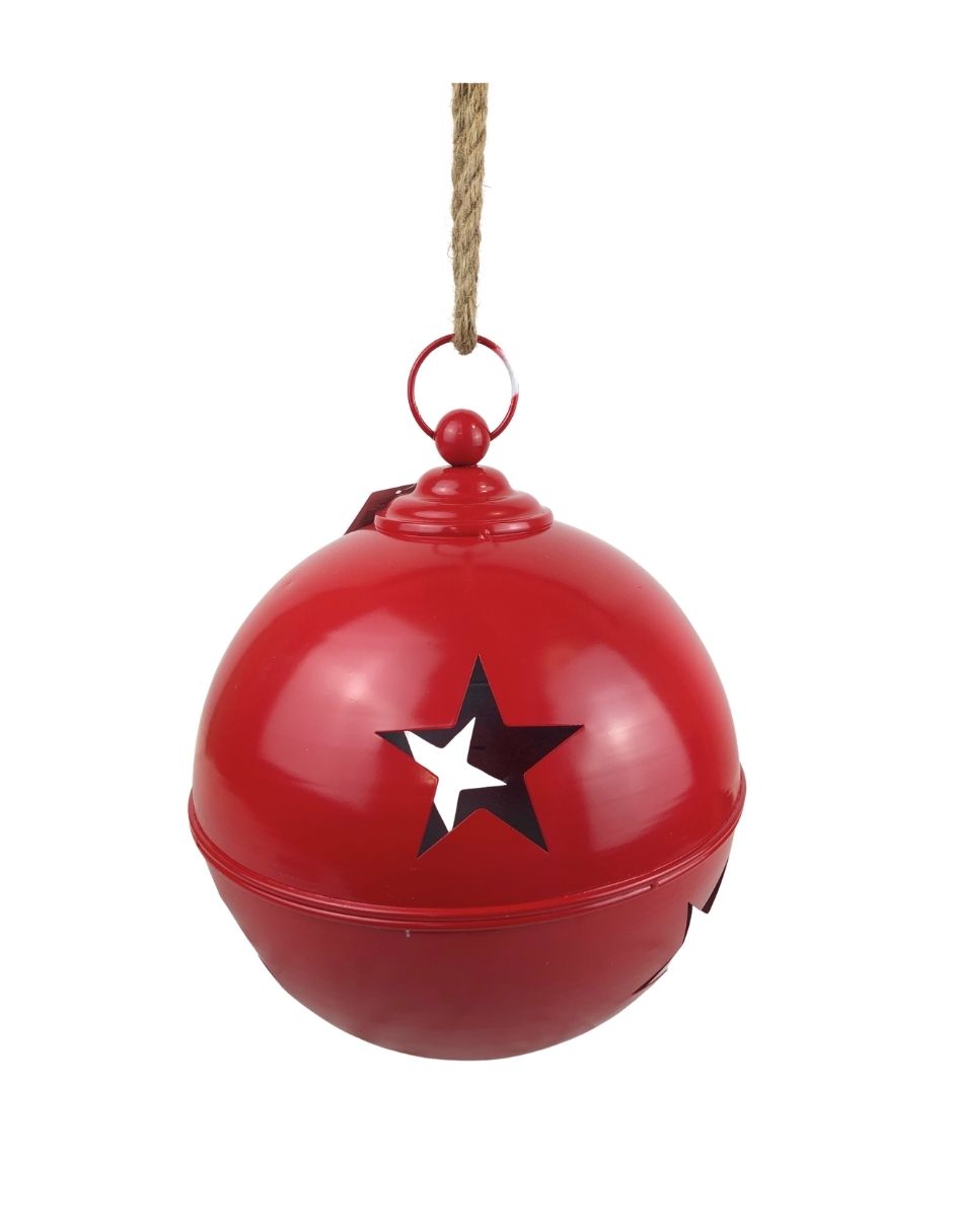 Ornamento de cascabel rojo