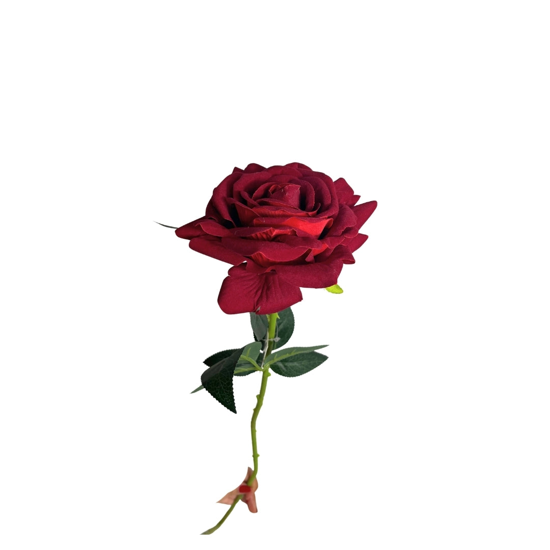 Set de 6 rosas rojas artificial