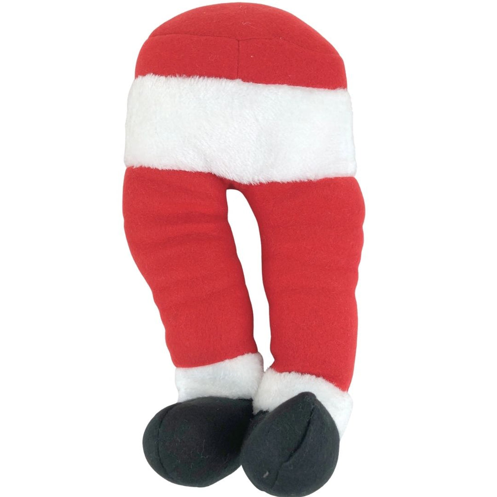 Piernas de peluche de Santa Claus