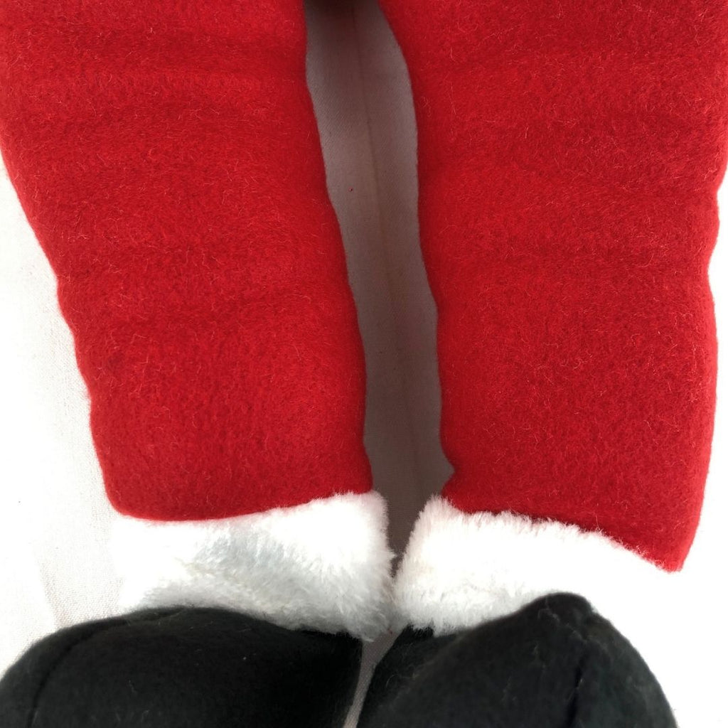 Piernas de peluche de Santa Claus