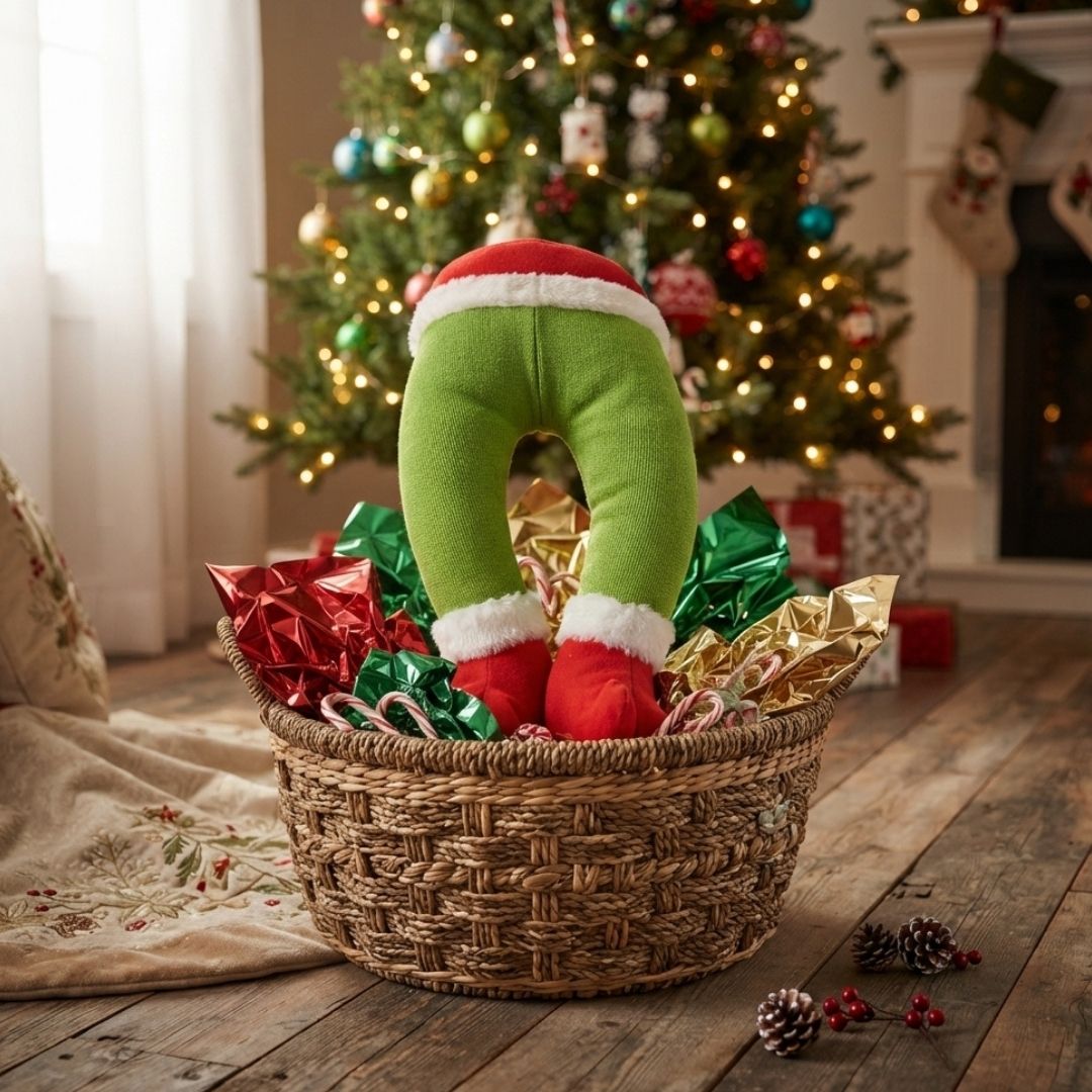 Piernas de peluche de Grinch