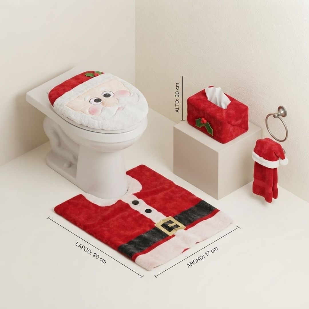 Set de 5 baño de navidad
