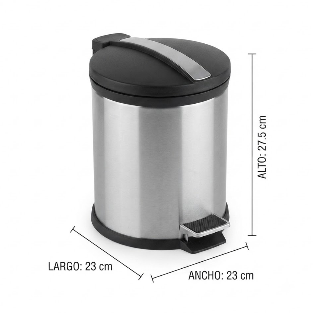 Bote de basura con pedal 5L