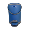 Bote de basura de plástico azul