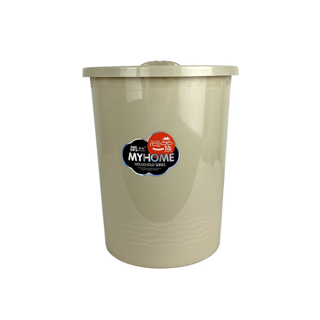 Bote de basura beige
