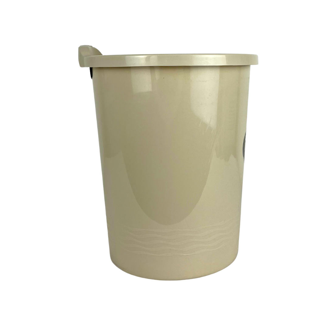 Bote de basura beige