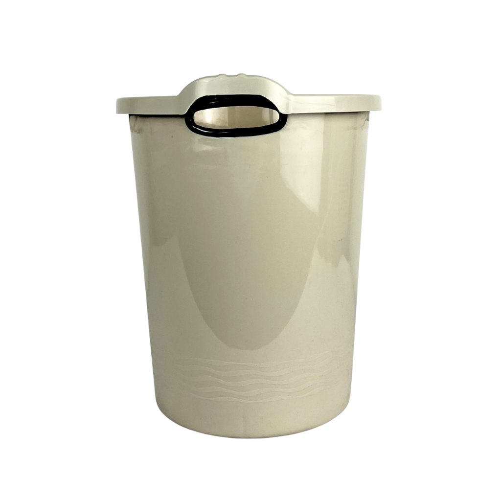 Bote de basura beige