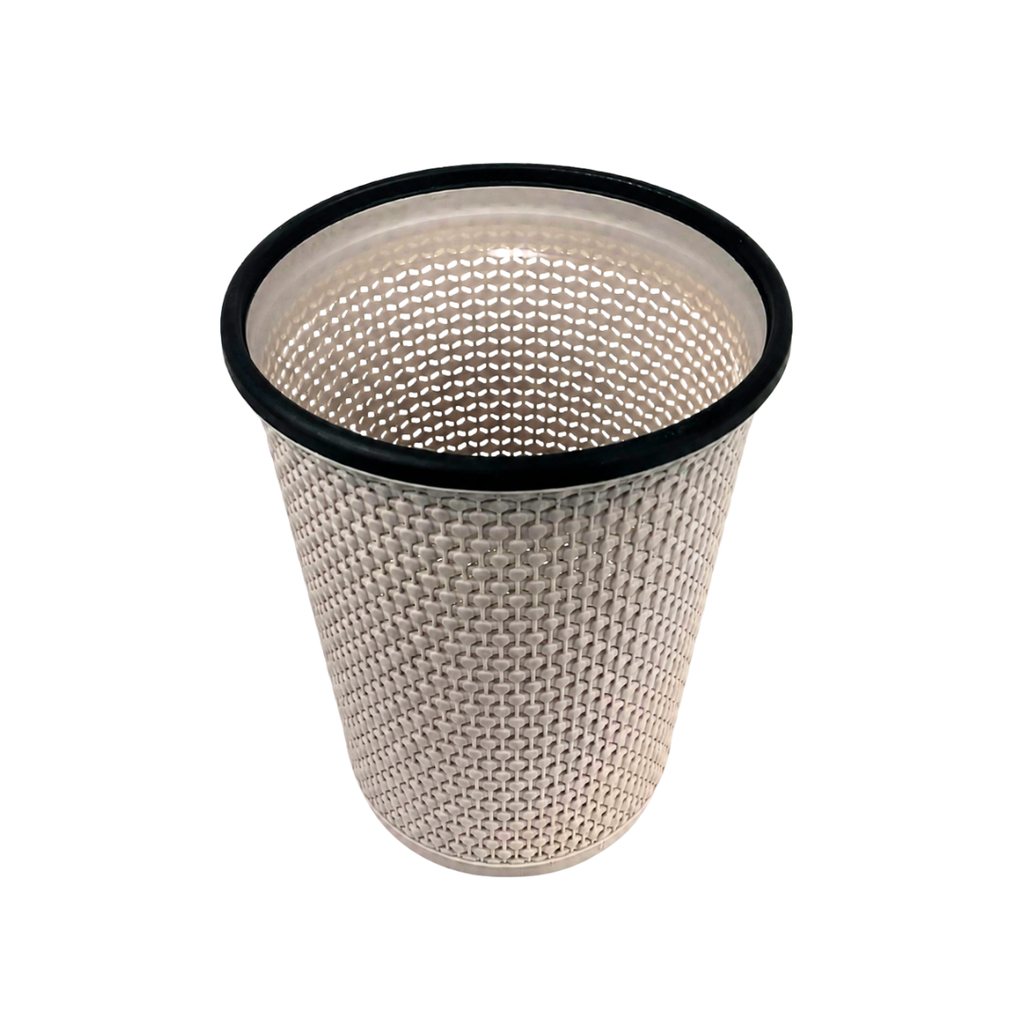 Bote de basura mimbre cafe