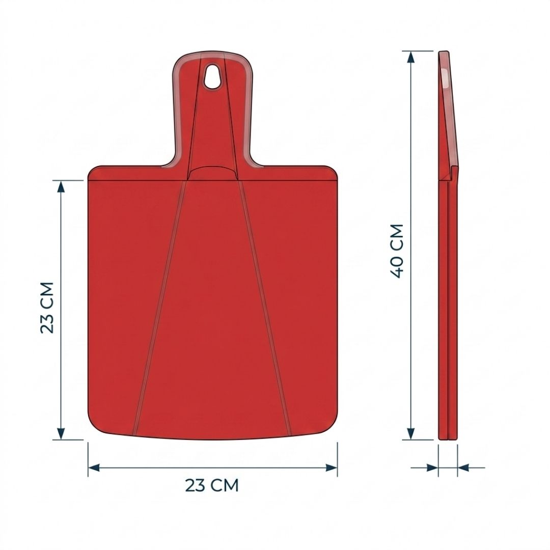 Tabla para picar roja