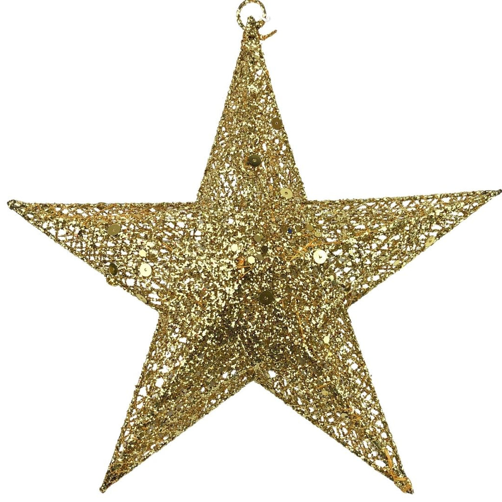 Esfera de estrella dorada chica