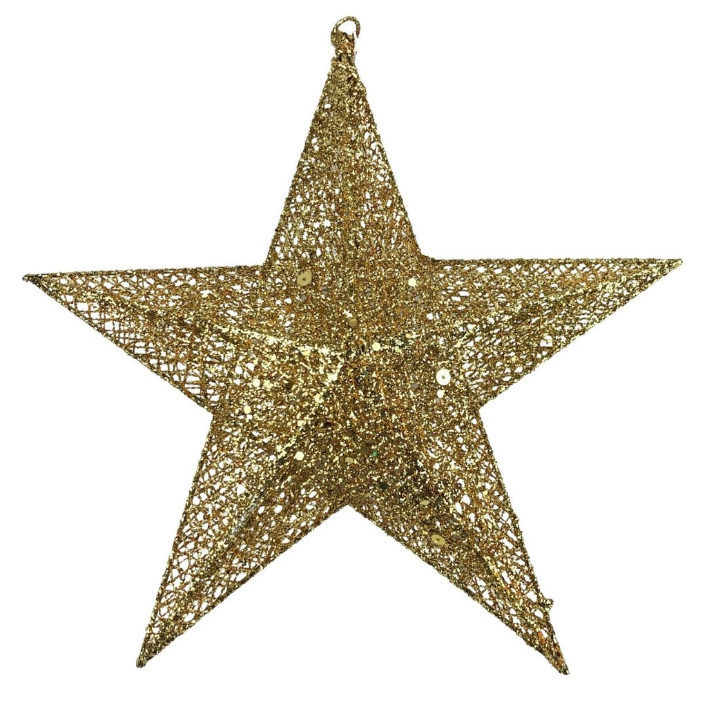 Esfera de estrella dorada grande