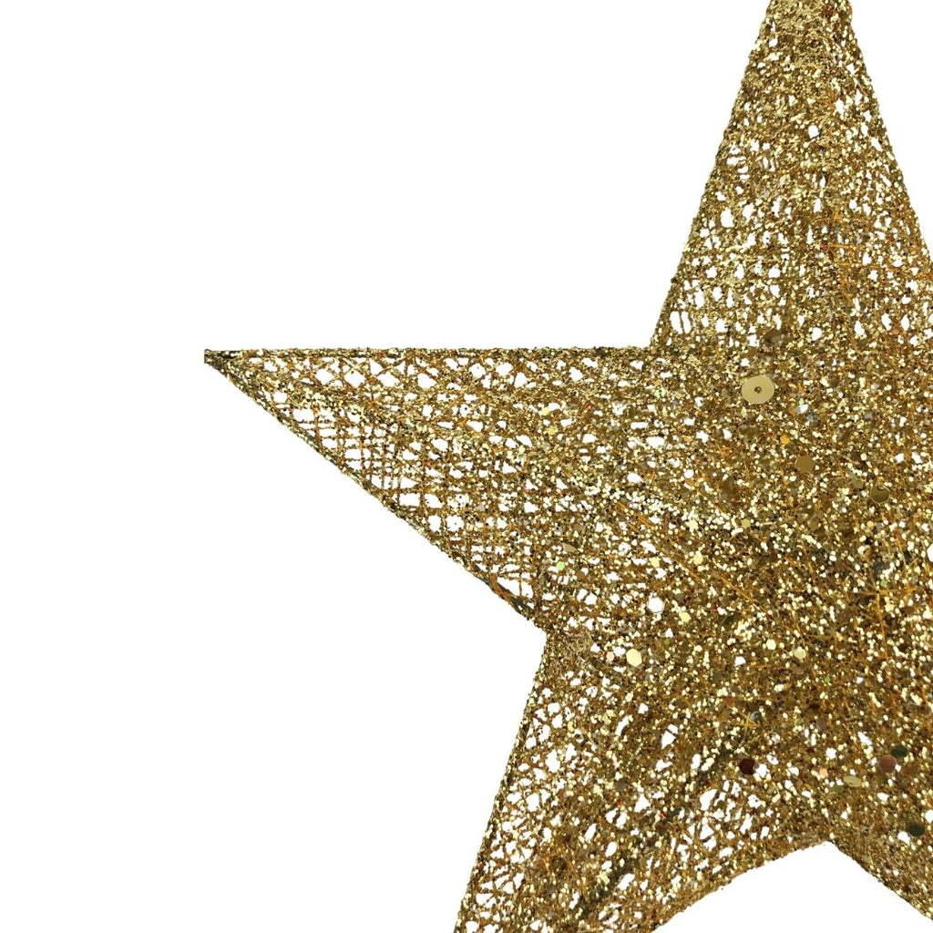 Esfera de estrella dorada grande