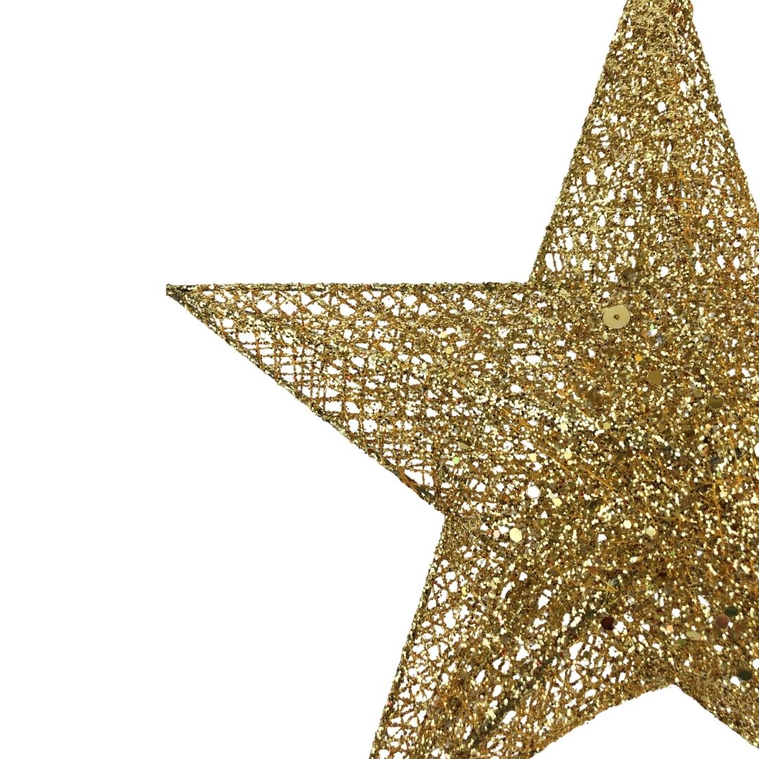 Esfera de estrella dorada grande