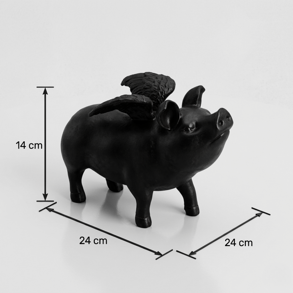 Figura cerdito alas