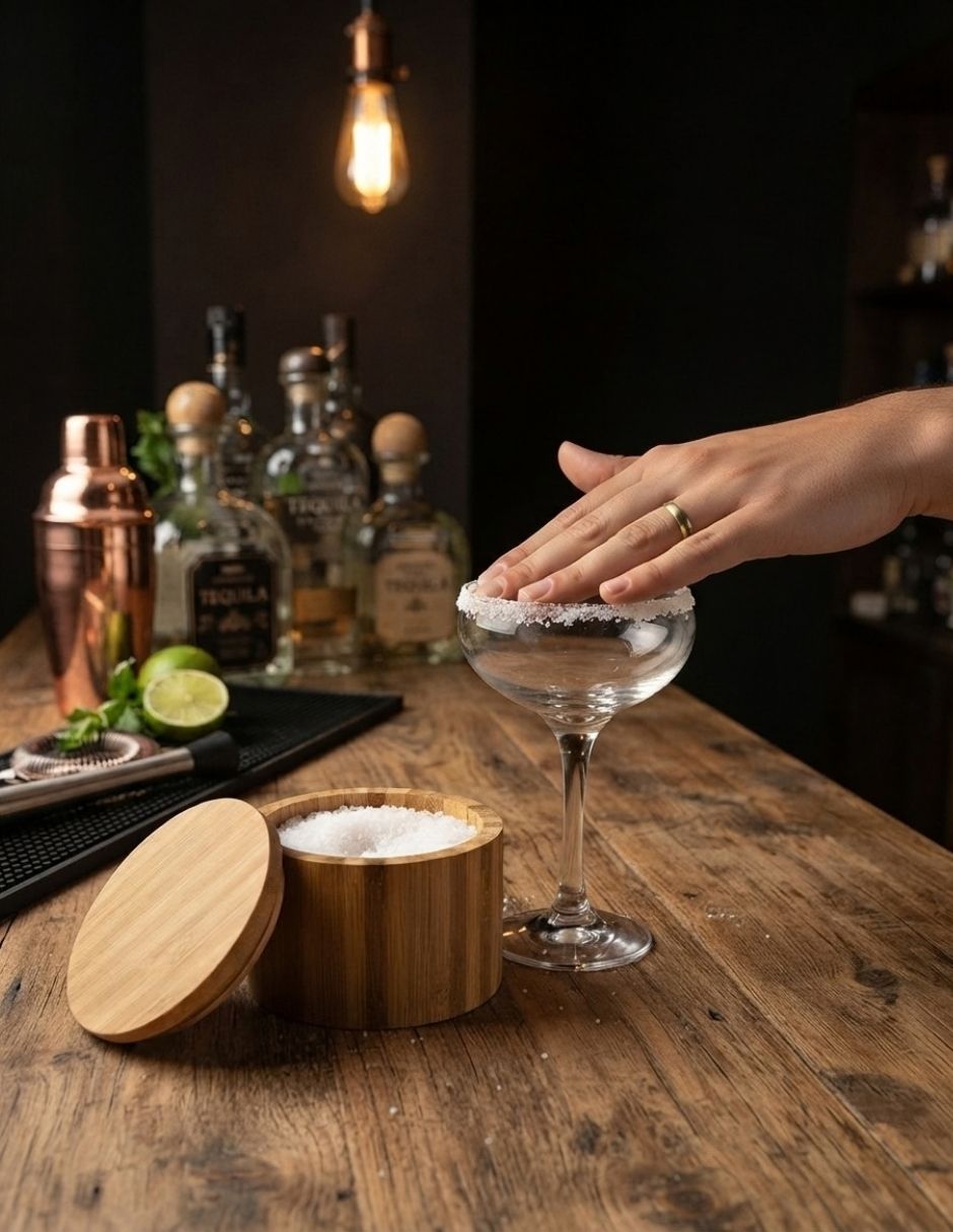 Escarchador de vasos de madera