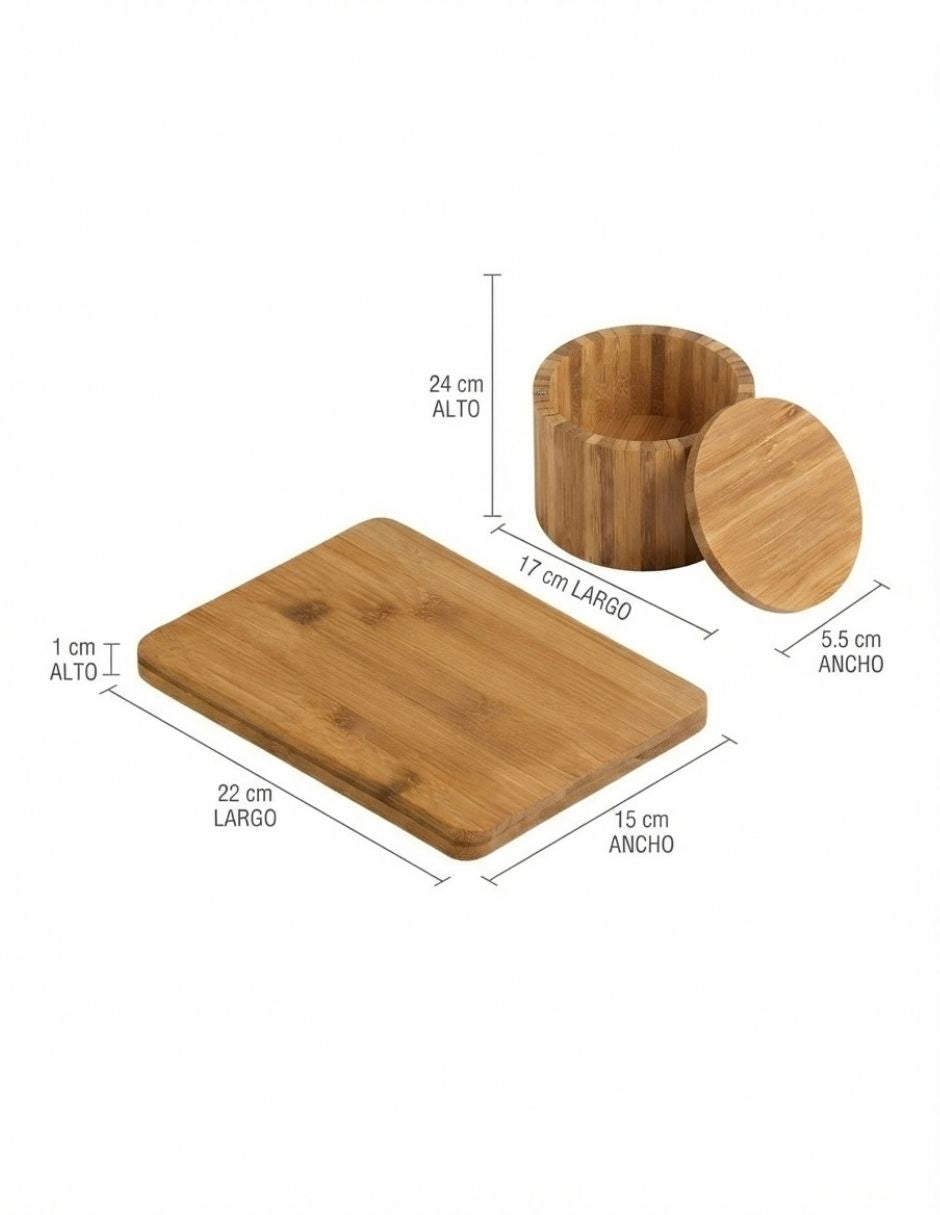 Escarchador de vasos de madera