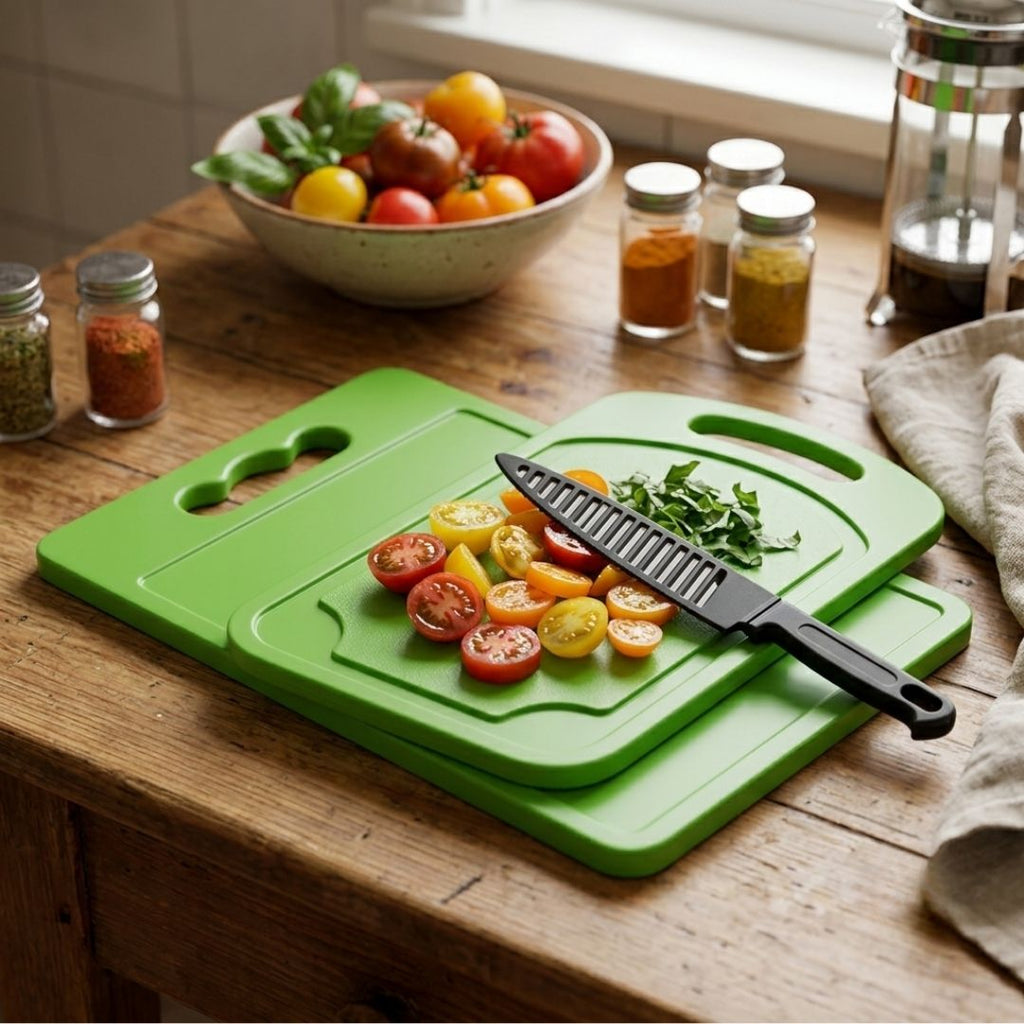 Set de tabla de picar verde