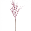 Rama artificial con glitter navideña espiral rosa