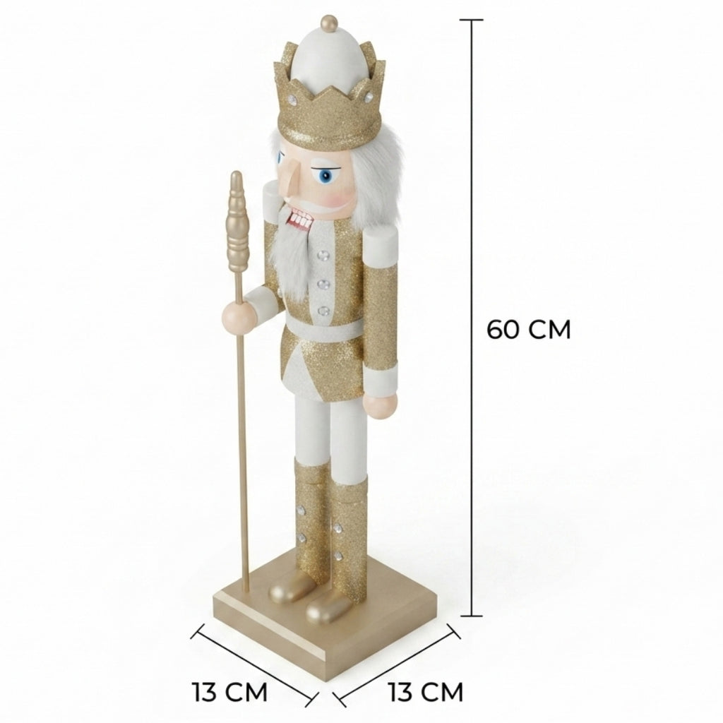 Cascanuez baston brillantina  60cm
