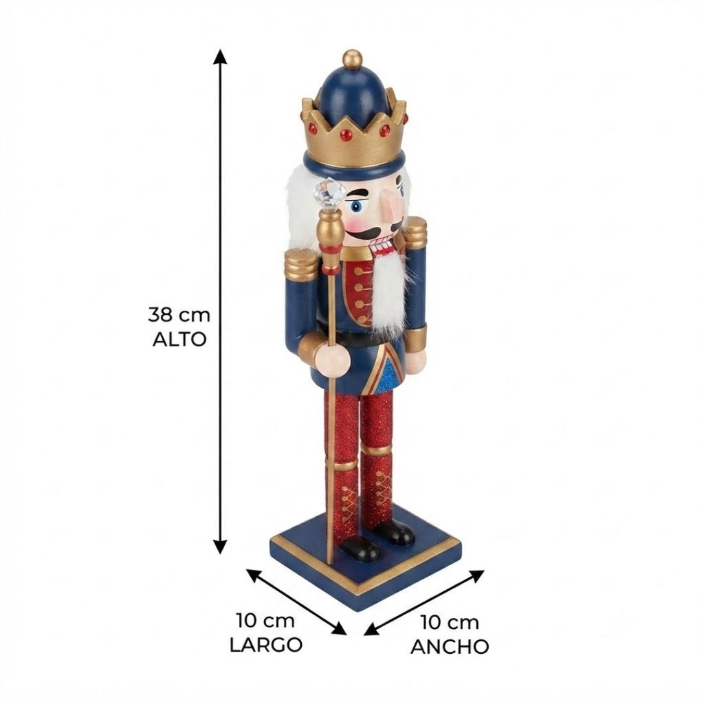 Cascanuez soldado azul 38 cm