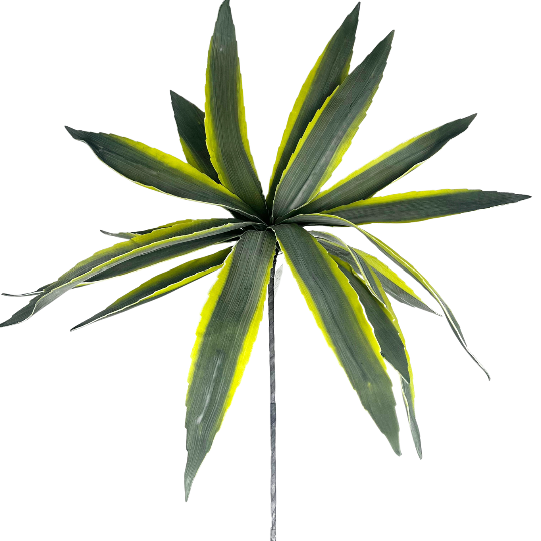 Set de 6 agave verde artificial