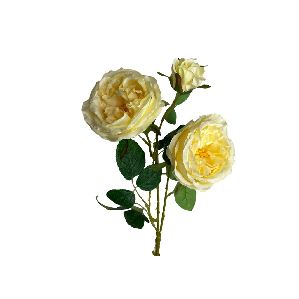 Set de 6 Rosas amarilla artificial
