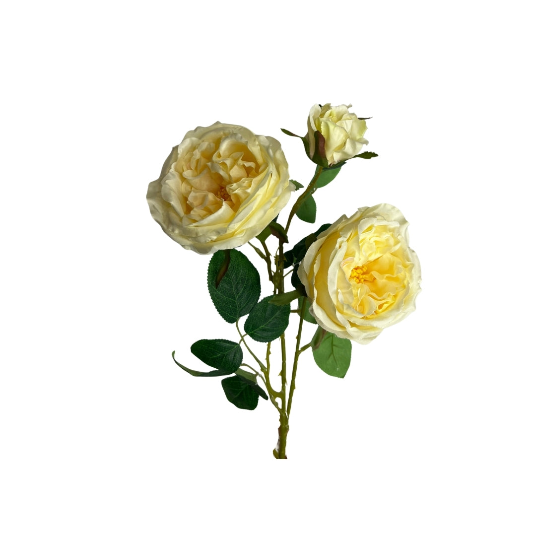 Set de 6 Rosas amarilla artificial