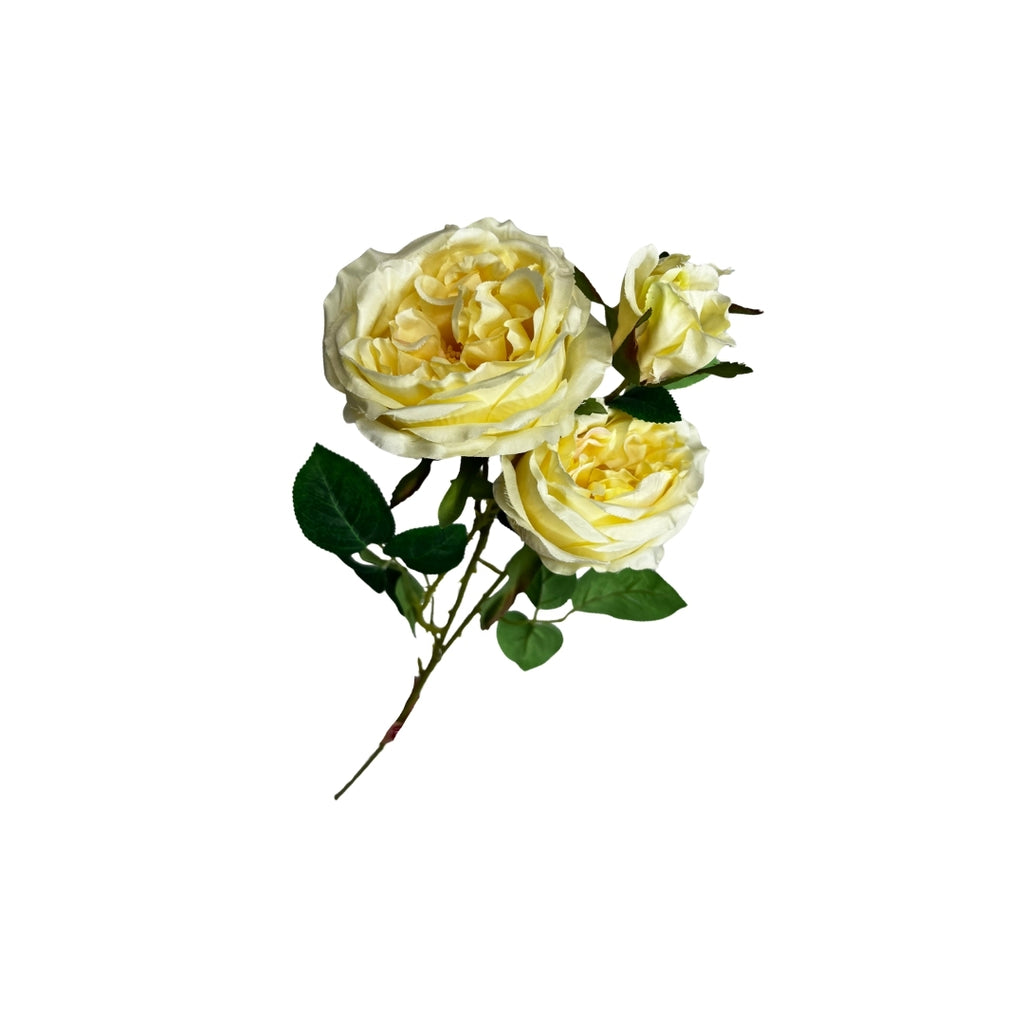 Set de 6 Rosas amarilla artificial