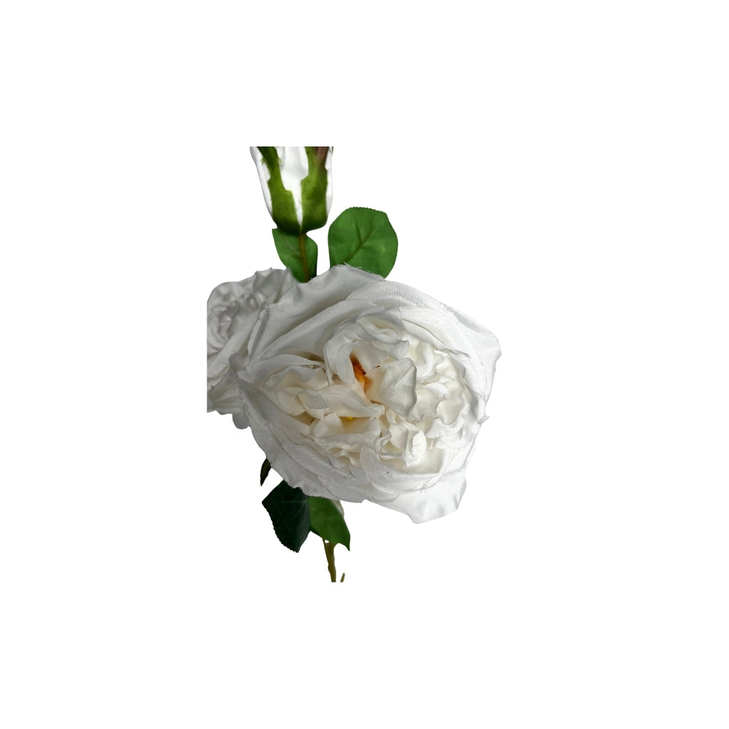 Set de 6 rosas blanca artificial
