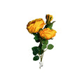Set de 6 rosas naranja artificial