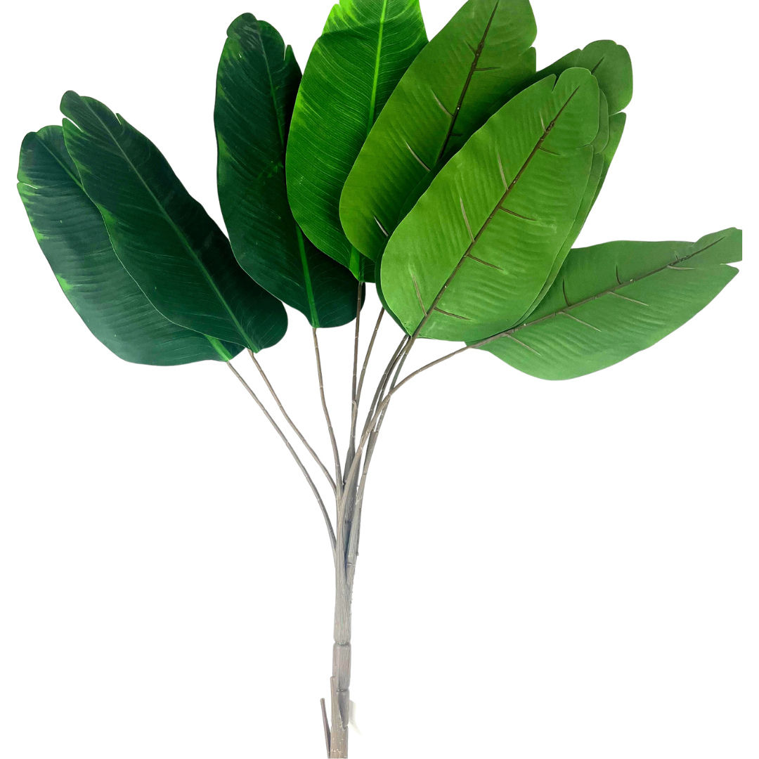 Set de 6 arbusto banana artificial