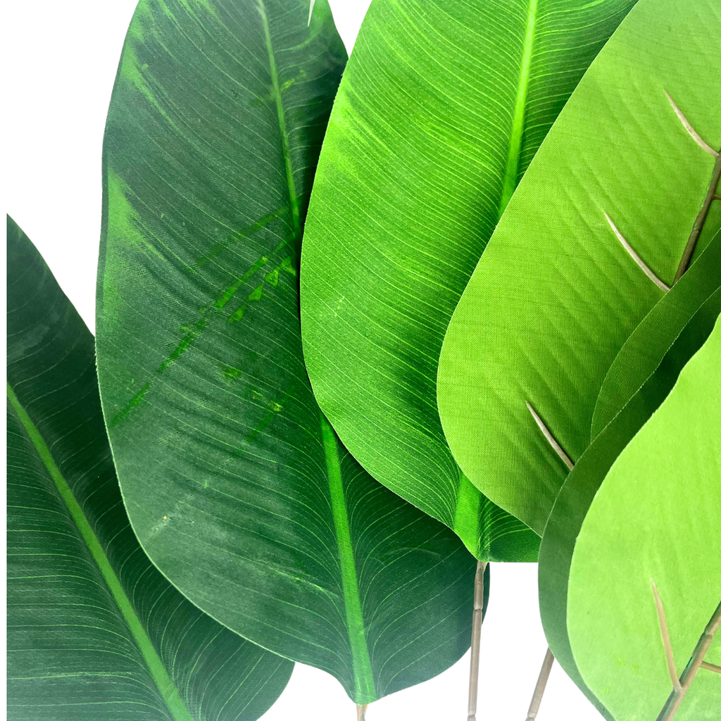 Set de 6 arbusto banana artificial