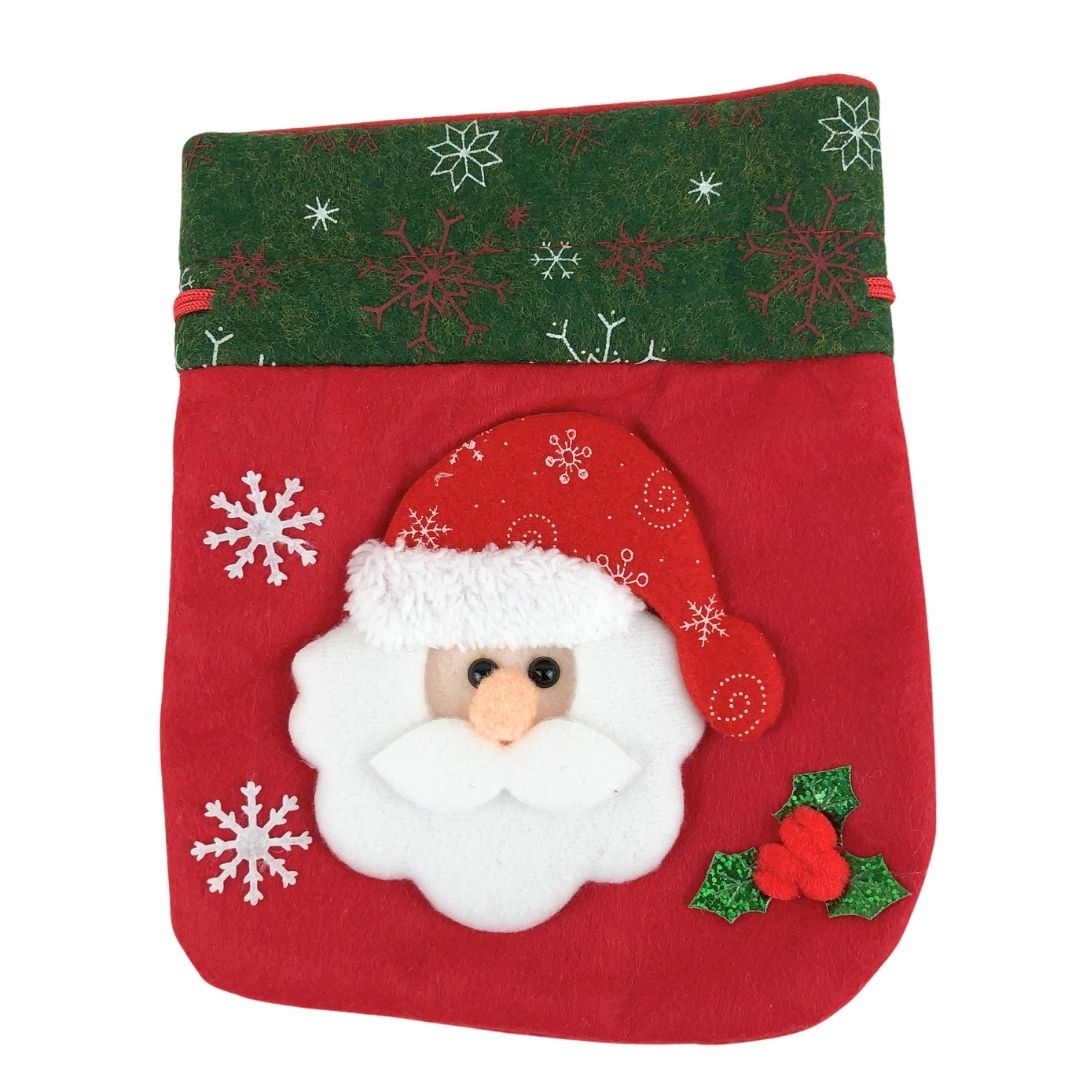 Bolsas con cordón de Santa Claus