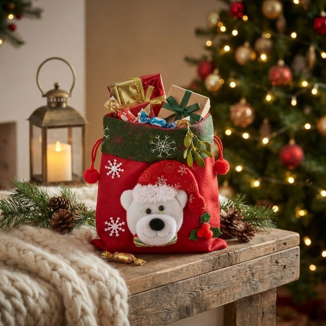 Bolsas con cordón de oso polar