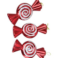 Set de 3 ornamento de caramelo