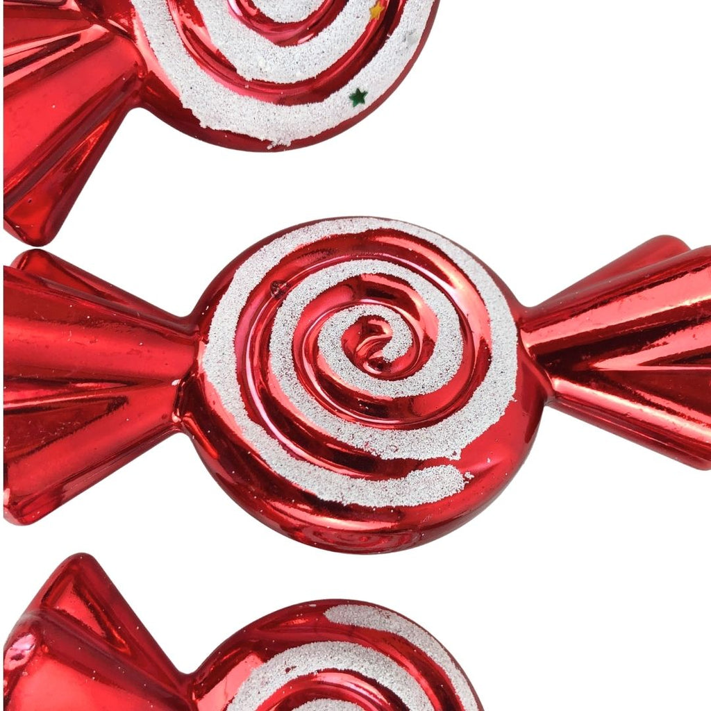 Set de 3 ornamento de caramelo