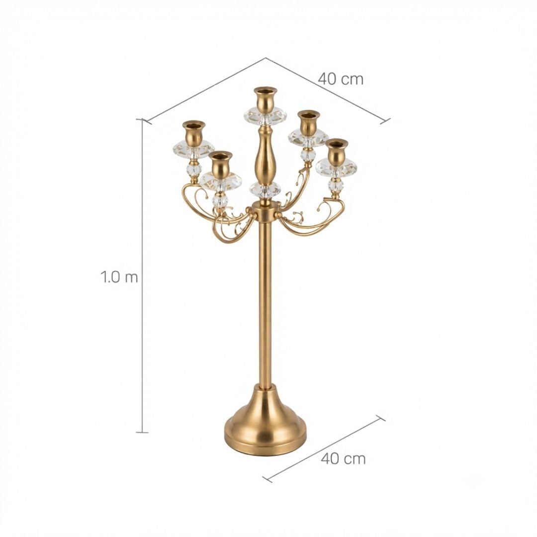 Candelabro dorado