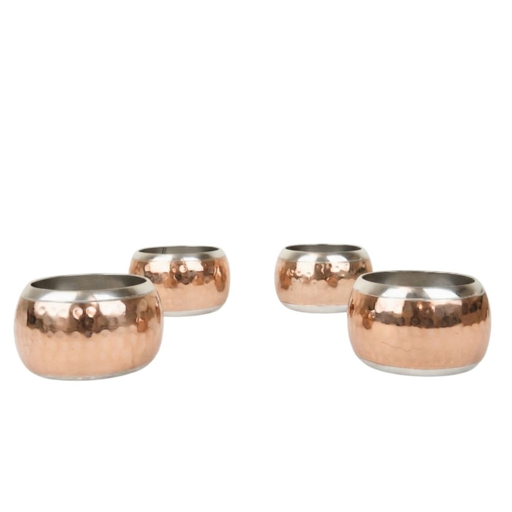 Juego de anillos rose gold para servilletas