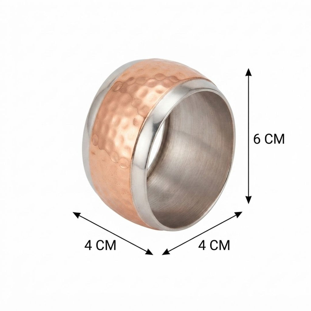 Juego de anillos rose gold para servilletas