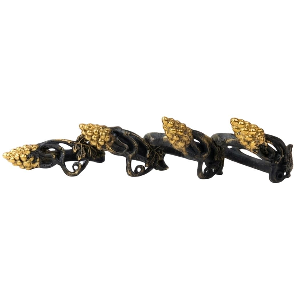 Juego de anillos ramas con uvas