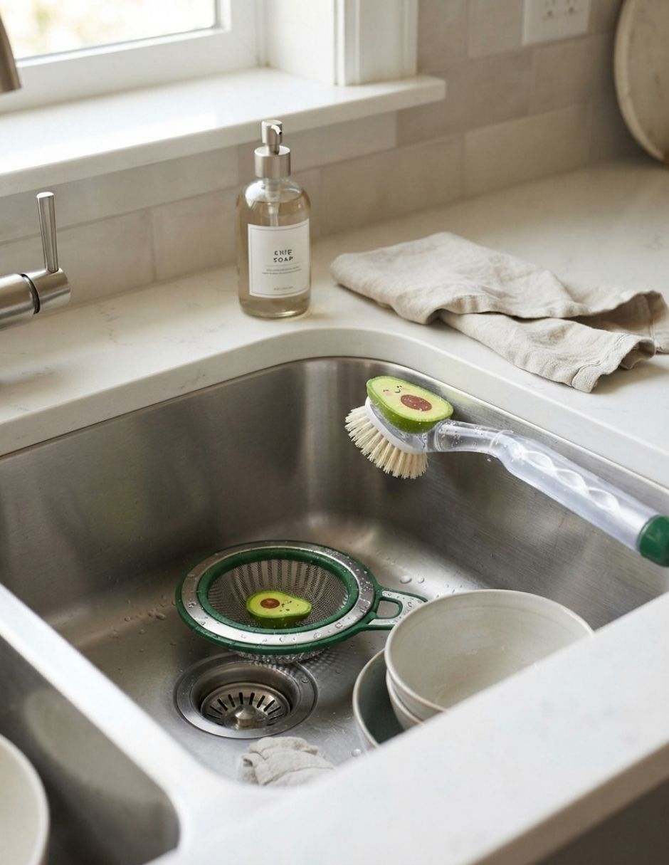 Set de 2 piezas lavabo aguacate
