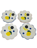 Set de 4 platos de limón