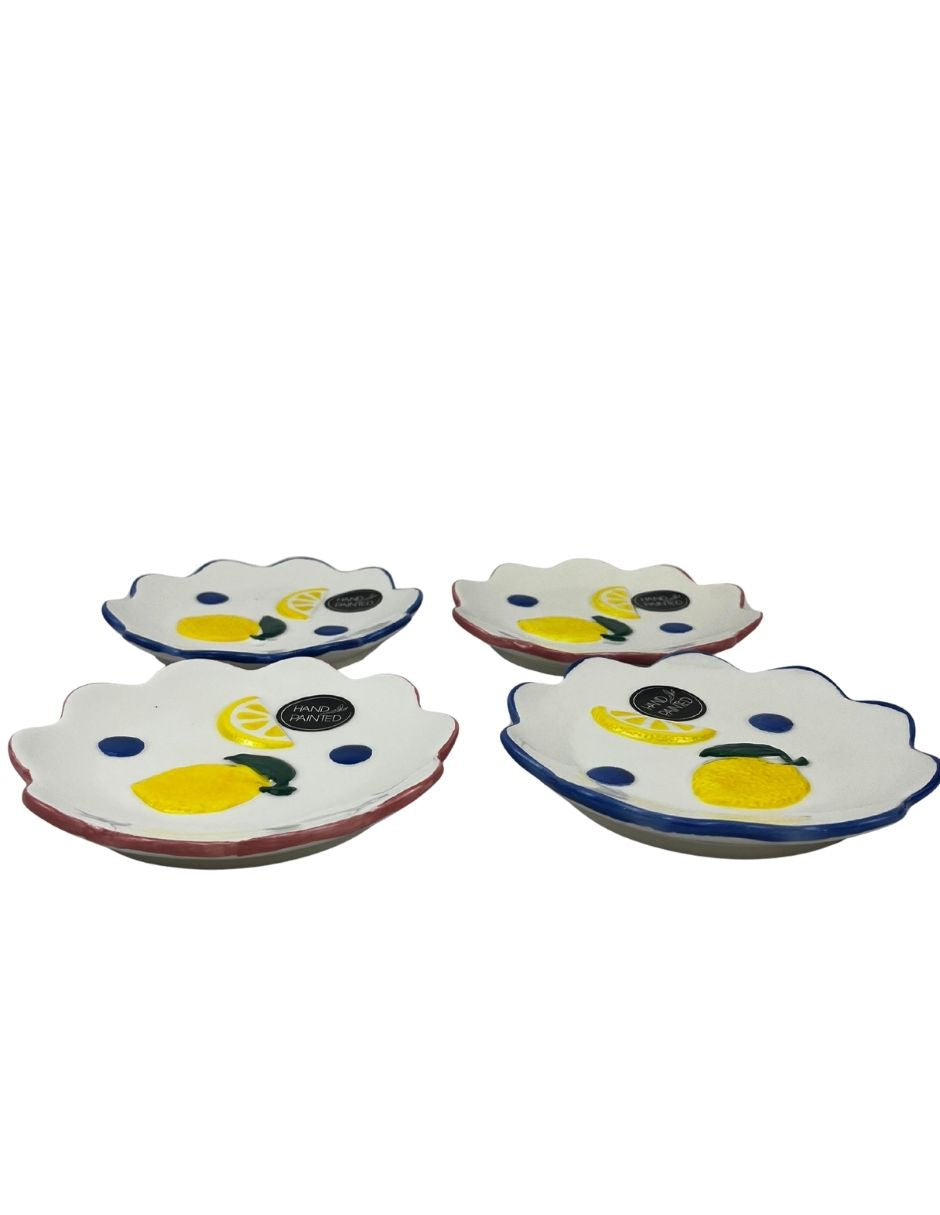 Set de 4 platos de limón