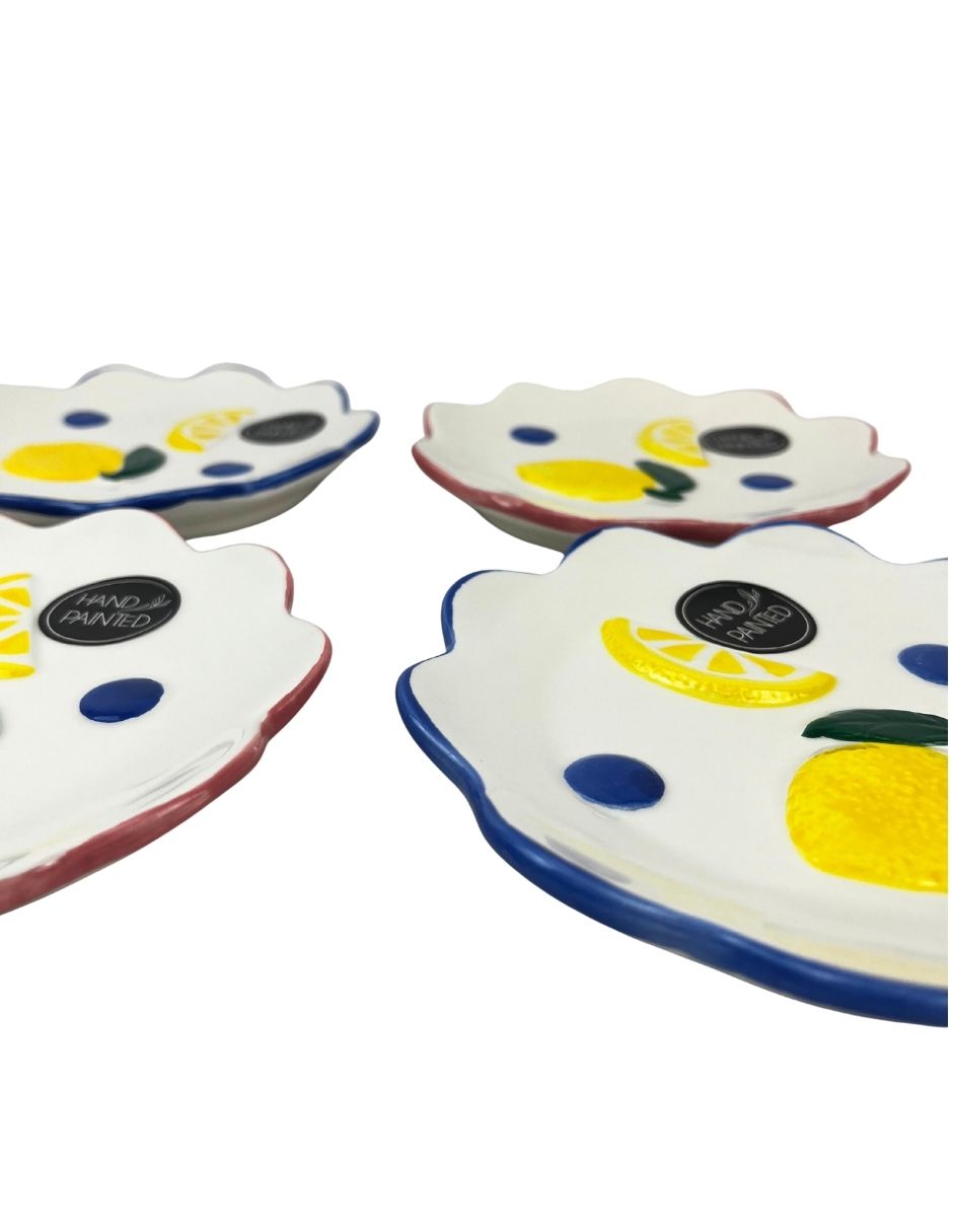 Set de 4 platos de limón