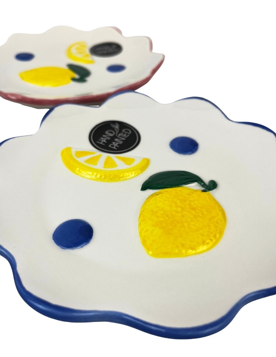 Set de 4 platos de limón