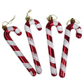 Juego de 4 adornos navideños caramelo
