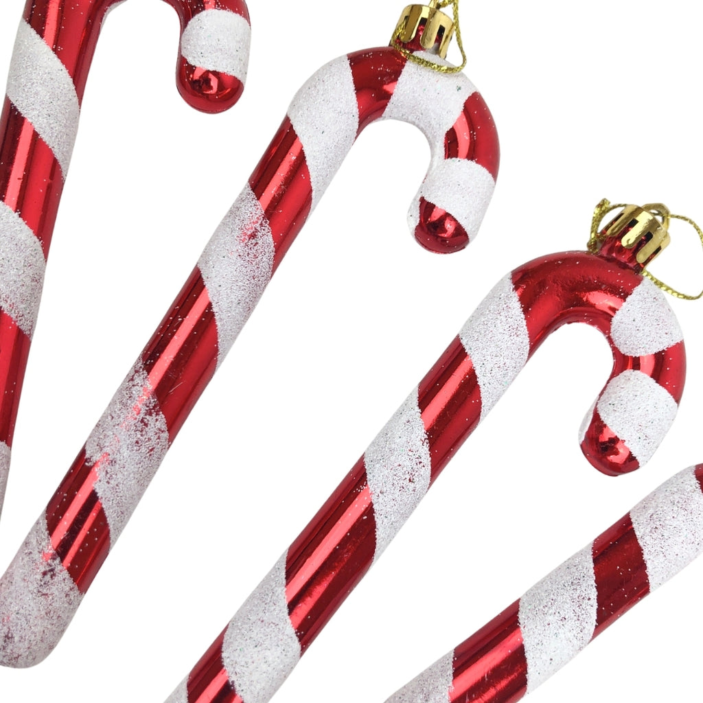 Juego de 4 adornos navideños caramelo