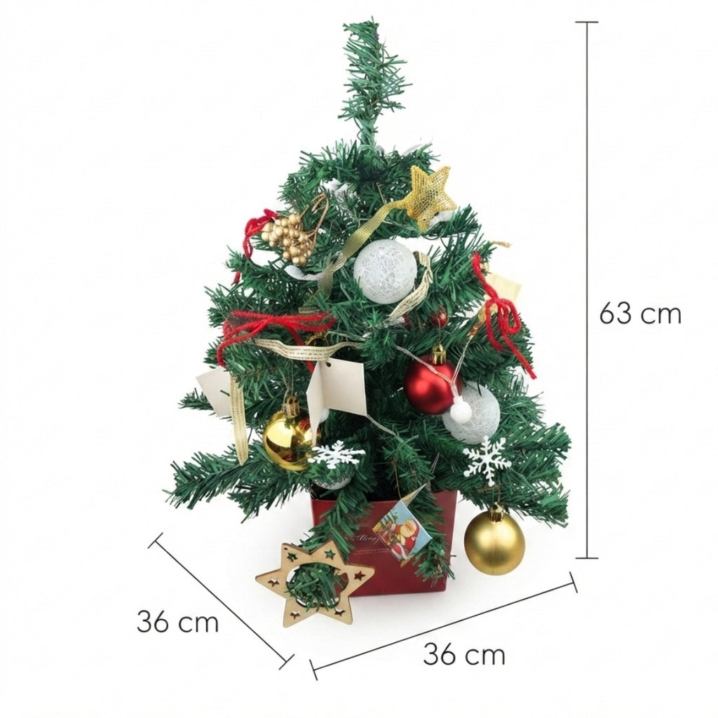 Árbol de navidad pequeño 63 cm