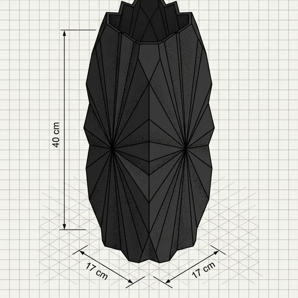 Jarrón Escultórico de Geometría